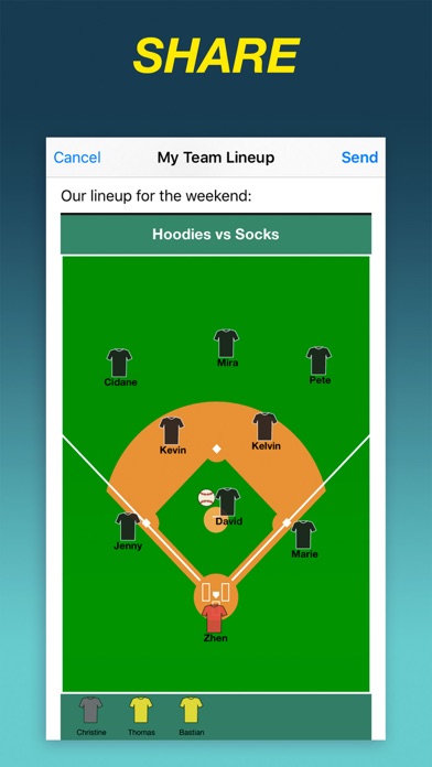 Team Lineup Basic screenshot 1