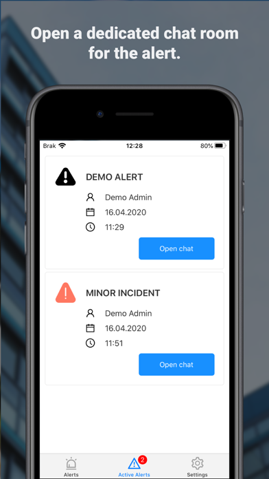 TeamAlert Panic App screenshot 2