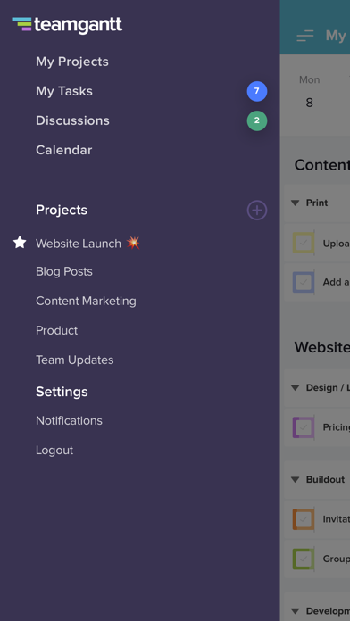 TeamGantt Companion screenshot 1
