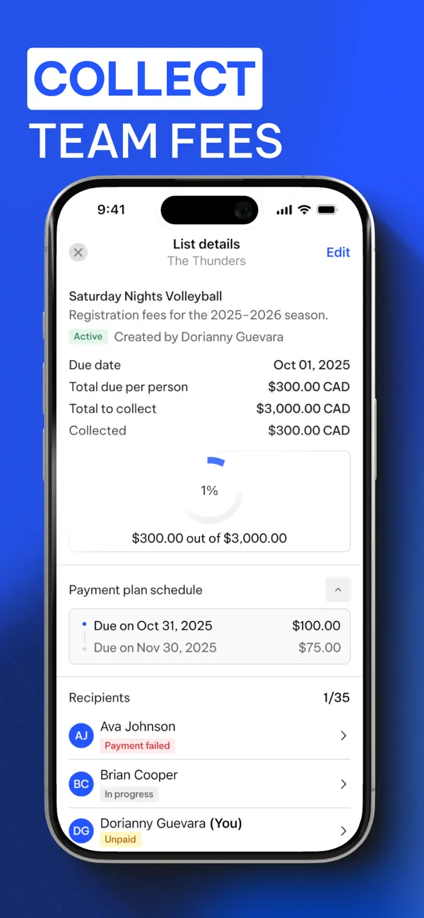 TeamLinkt - Sports Team App screenshot 1
