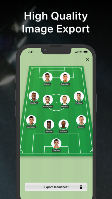 Teamsheet - Soccer Line Up screenshot 4