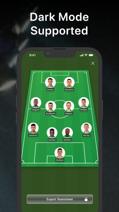 Teamsheet - Soccer Line Up screenshot 1