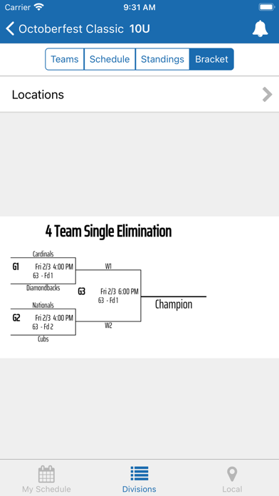 TeamSnap Tournaments screenshot 2