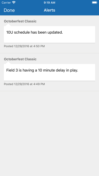 TeamSnap Tournaments screenshot 1