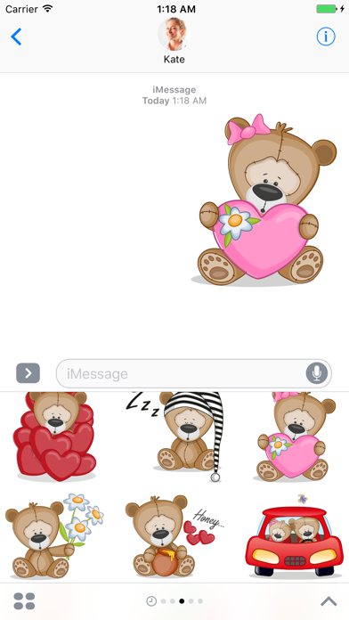 Teddy Bear - Stickers for iMessage screenshot 3