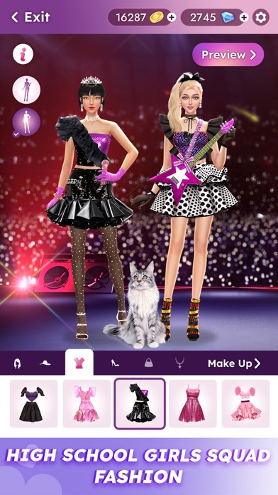 Teenager Fashion Dress Up Game screenshot 1