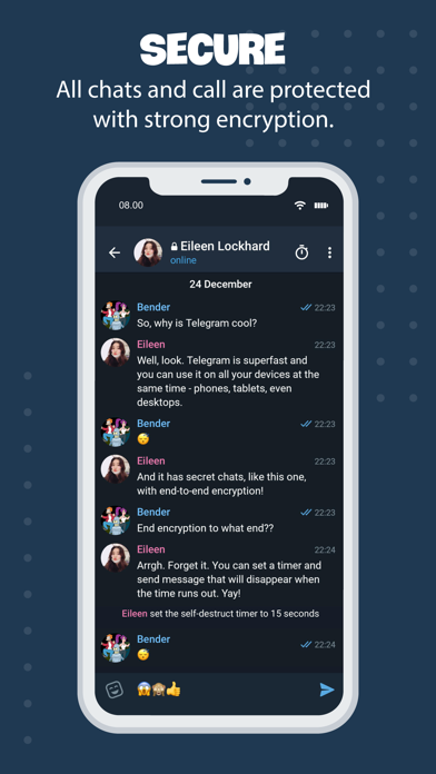 Tele Messenger Chat Secure screenshot 3