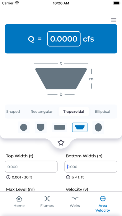 TELEDYNE ISCO FlowCalc screenshot 2
