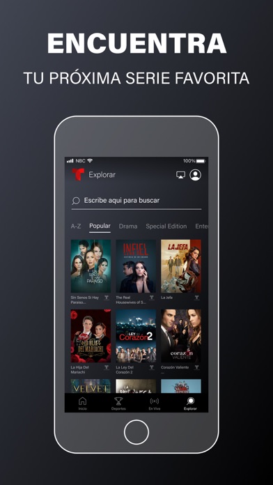 Telemundo: Series y TV en vivo screenshot 1