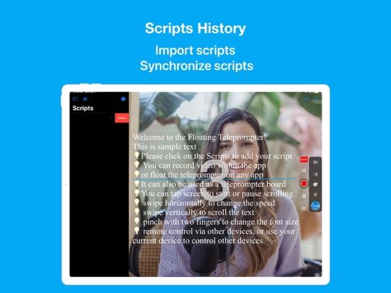 Teleprompter: Floating Notes screenshot 4