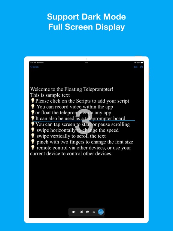 Teleprompter: Floating Notes screenshot 2