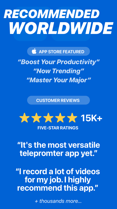 Teleprompter Pro screenshot 1