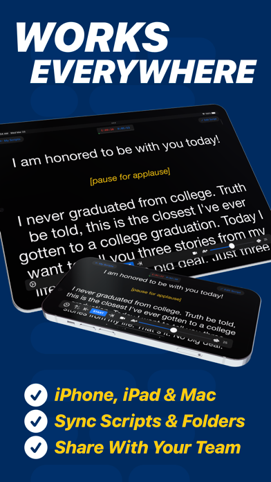 Teleprompter screenshot 3