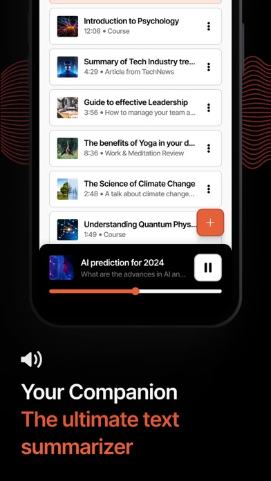 Tell Me - Turn texts to audio screenshot 2