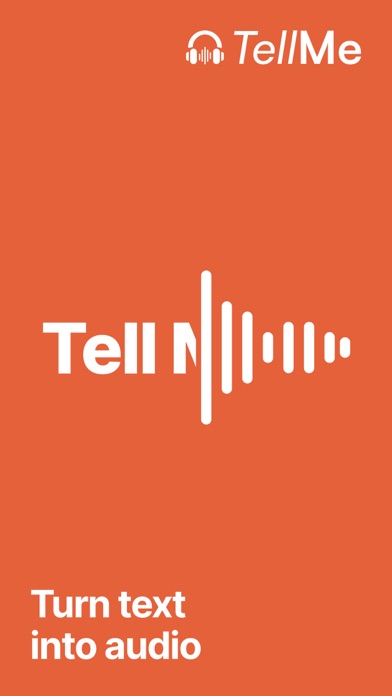 Tell Me - Turn texts to audio screenshot 5