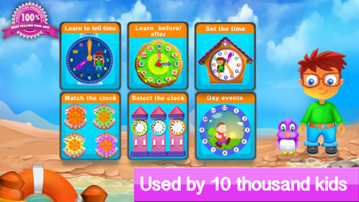 Telling the time - Teaching telling time with interactive clocks and fun games screenshot 5