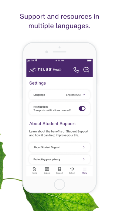 TELUS Health Student Support screenshot 1