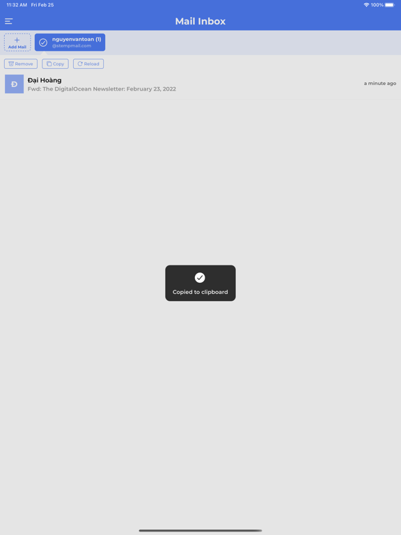 Temp Mail - Temporary Mail Box screenshot 2