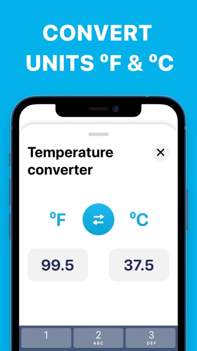 Temperature + Blood Oxygen app screenshot 1