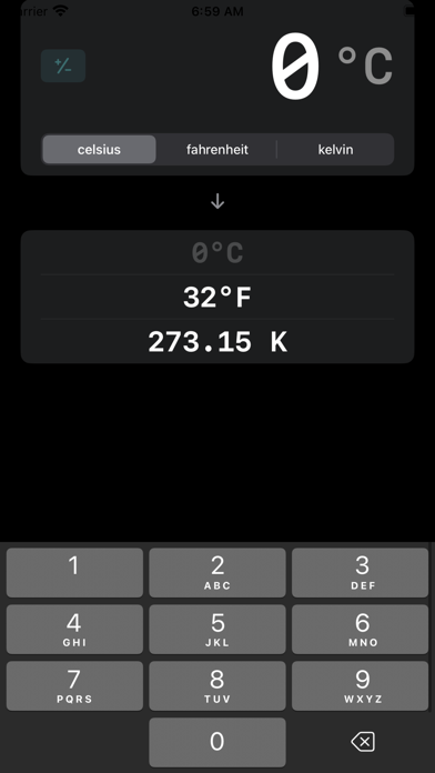 Temperature Converter ∞ screenshot 1