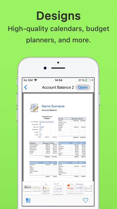 Templates for Numbers - DesiGN screenshot 2