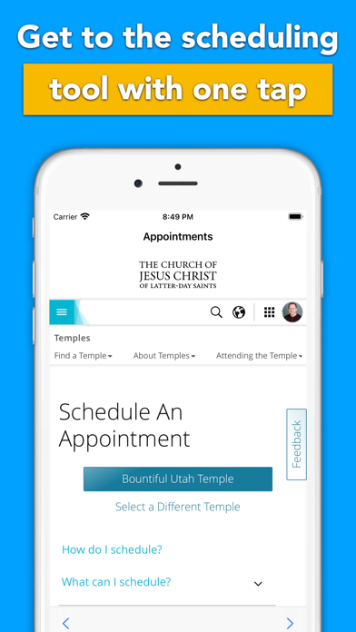 Temple Appointment Scheduling screenshot 5