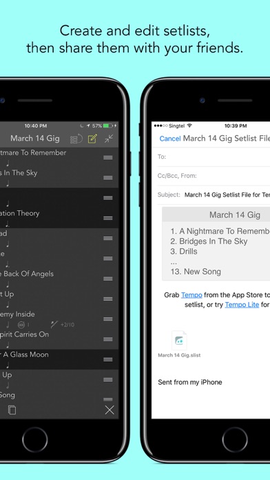 Tempo - Metronome with Setlist screenshot 2