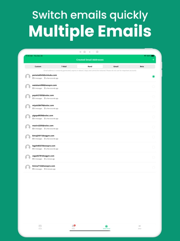 Temporary Email Pro screenshot 1