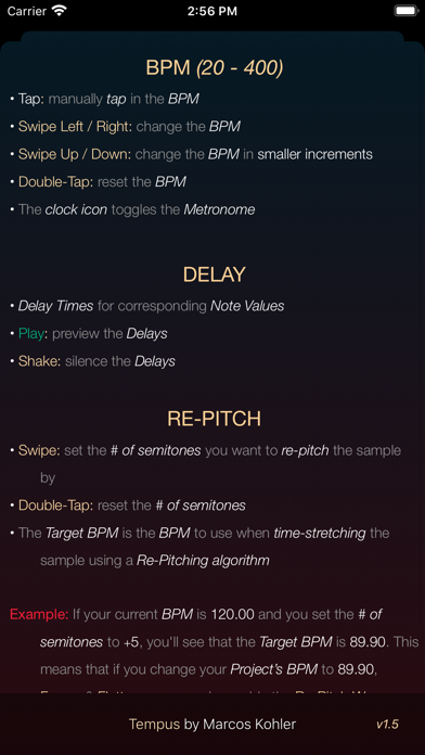 Tempus - Delay Calculator screenshot 2