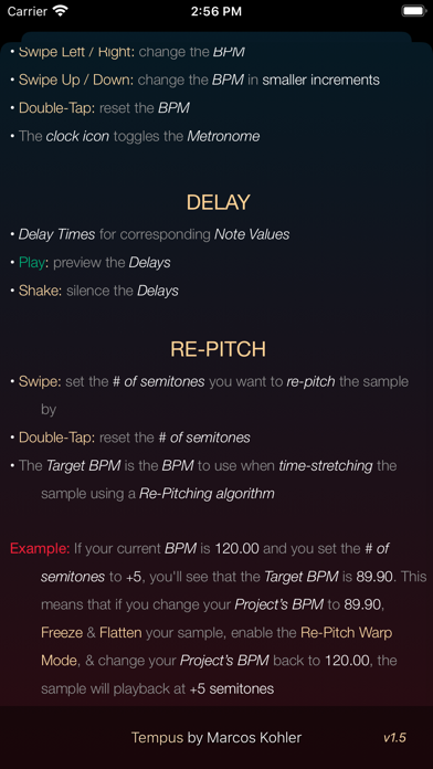 Tempus - Delay Calculator screenshot 1