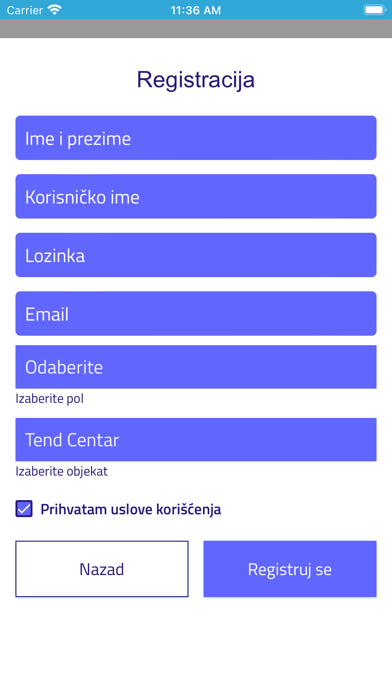 TEND TRENING CENTAR screenshot 4
