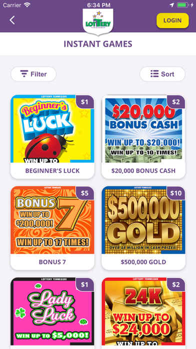 Tennessee Lottery Official App screenshot 1