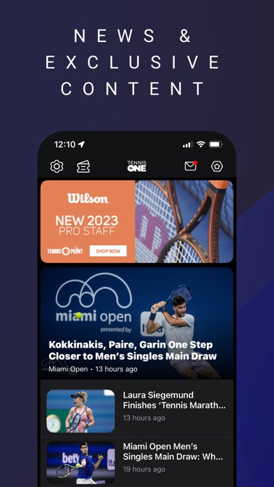 TennisONE - Tennis Live Scores screenshot 2