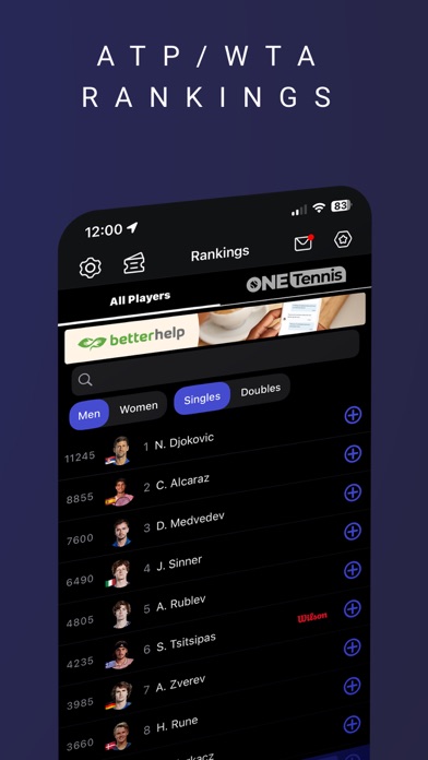 TennisONE - Tennis Live Scores screenshot 3