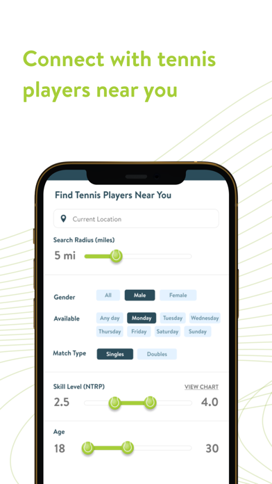 TennisPAL: Find Players Nearby screenshot 3