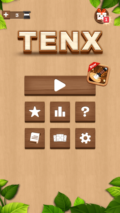 TENX - Wooden Number Puzzle screenshot 1