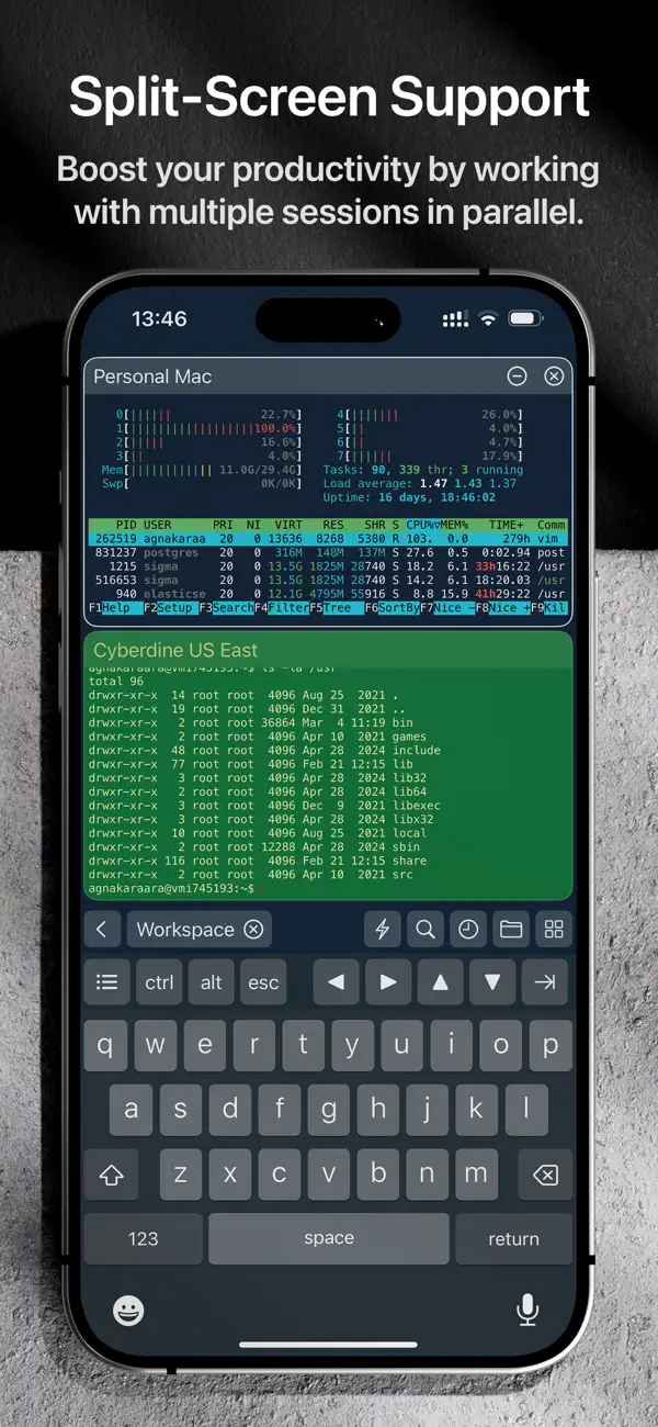 Termix: SSH Client & Terminal screenshot 1