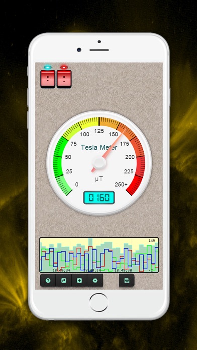 Tesla - Metal detector and Magnetic field recorder screenshot 5