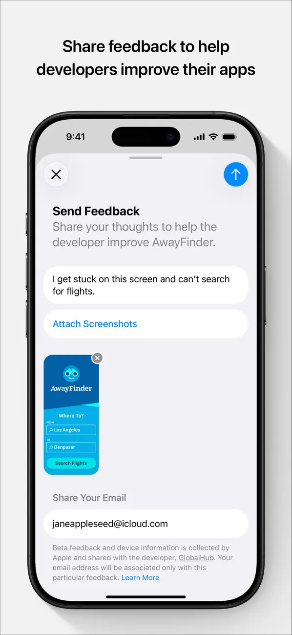TestFlight screenshot 3