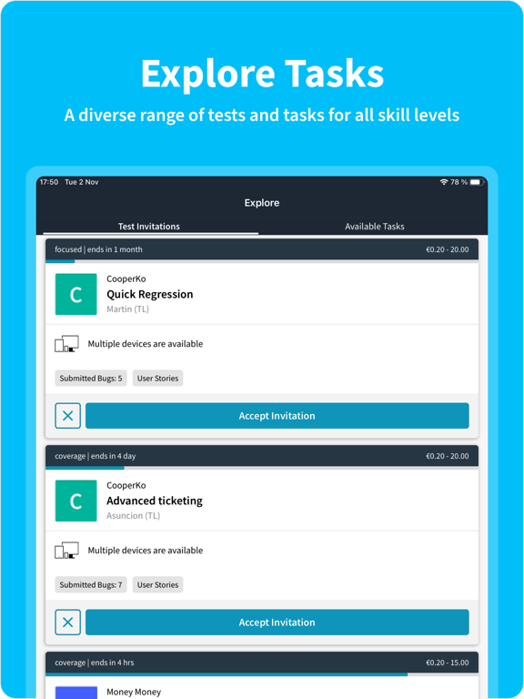 testNow - Crowdtesting screenshot 6