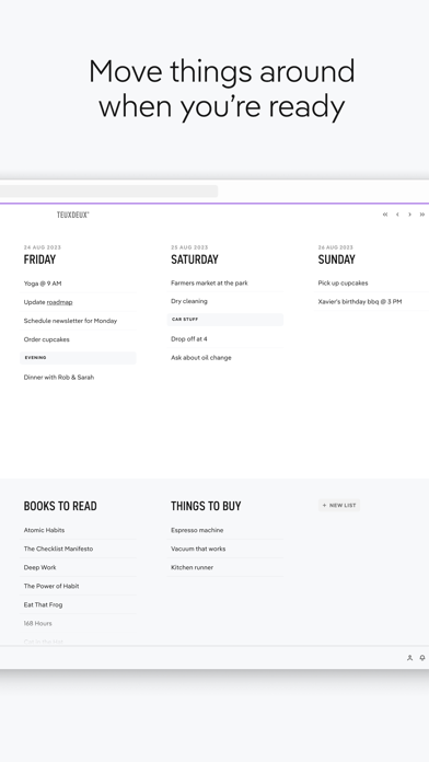 TeuxDeux Daily Checklist To Do screenshot 3