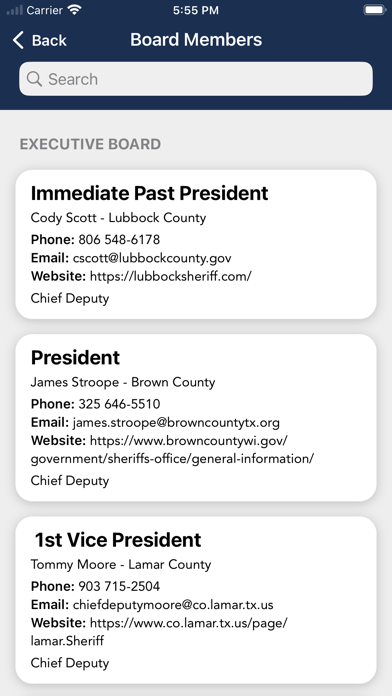 Texas Chief Deputies Assoc. screenshot 2