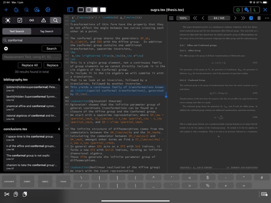 Texifier : LaTeX editor screenshot 1