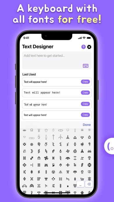 Text Designer - Font Keyboard screenshot 3