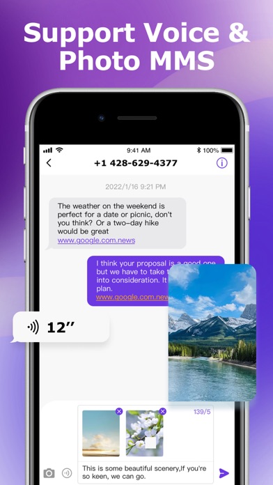 Text Number-Phone Text Message screenshot 1