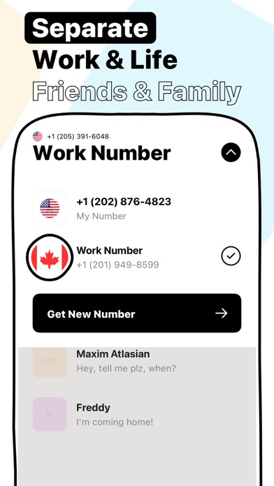 Text ON: Call Now Second Phone screenshot 3