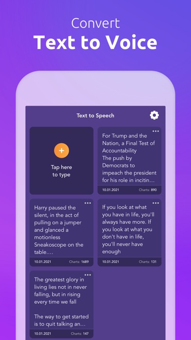 Text To Speech: Natural Voices screenshot 2
