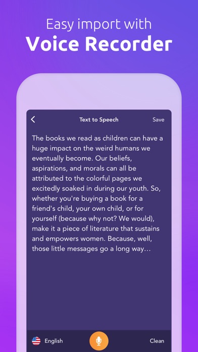 Text To Speech: Natural Voices screenshot 1