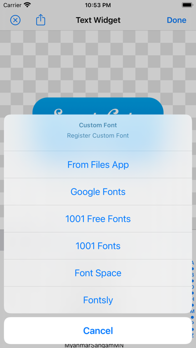 Text Widget on Home Screen screenshot 2