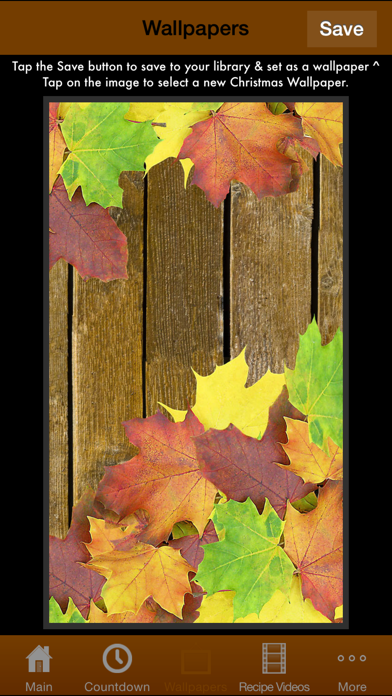 Thanksgiving All-In-One (Countdown, Wallpapers, Recipes) screenshot 3